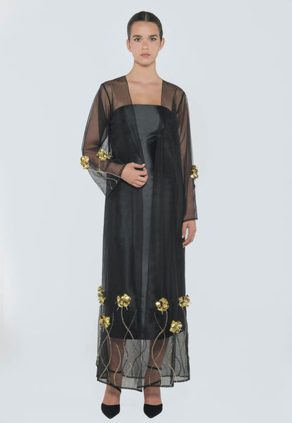 Embroiled Tulle Abaya