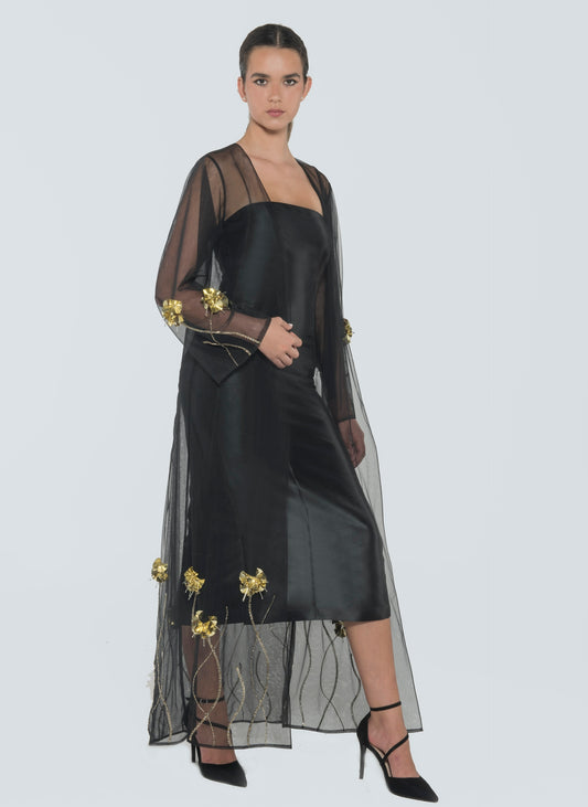 Embroiled Tulle Abaya