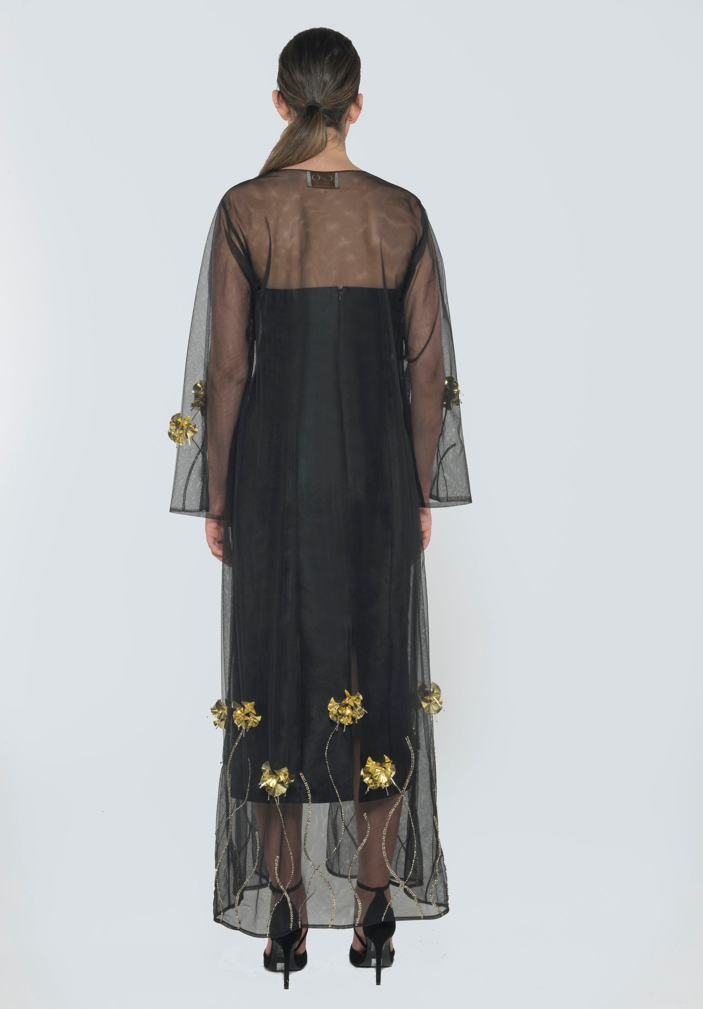 Embroiled Tulle Abaya