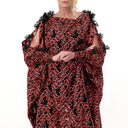 Embossed Butterfly Kaftan